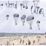 US Airdrops Aid by Adam Zyglis, The Buffalo News