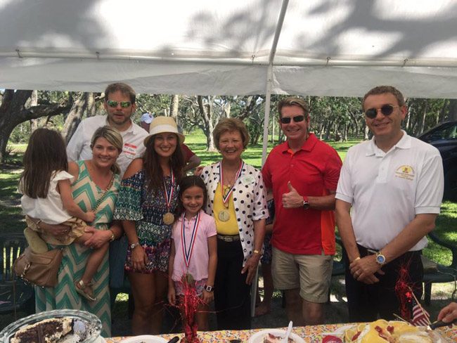 When it came to the best-dessert competition at the weekend's GOP picnic in Flagler, it was a three-generational win for the Johnstons: Suzanne Johnston, the tax collactor, won for best cake, her daughter Suzie Johnston, the Realtor, won for best pie, and her daughter Sidney won in the junior division. (Facebook)