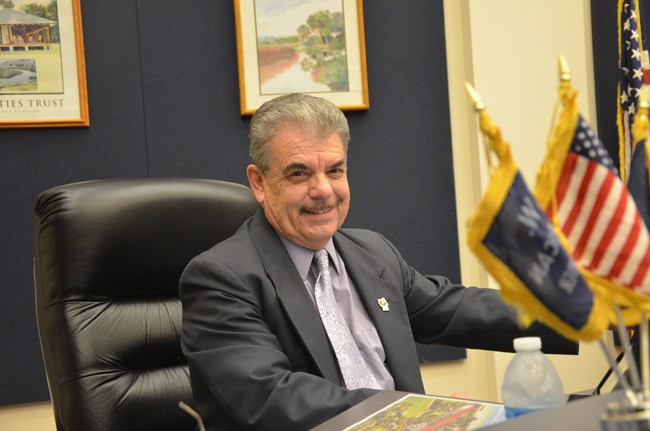 George Hanns is the county commission's voice for veterans. (© FlaglerLive)