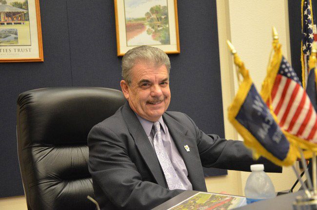 Flagler County Commissioner George Hanns is the longest-serving elected official in the county. (© FlaglerLive)