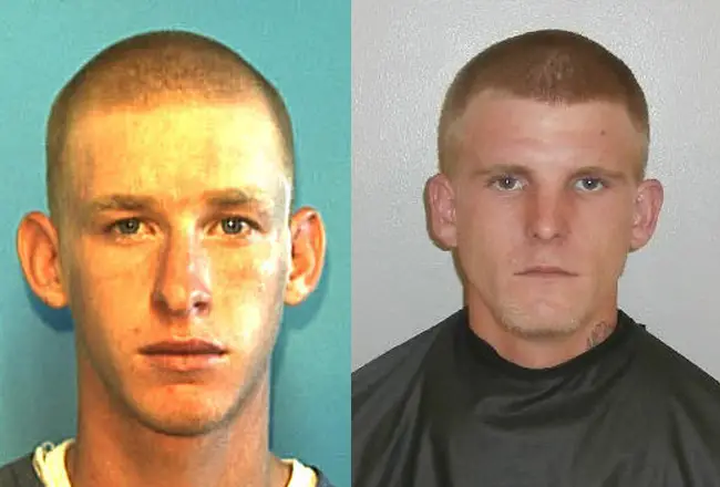 Adam Giddens, left, confessed to the robbery of numerous weapons at a home in Bunnell a year ago, and implicated Dane McReynolds, who had fled to Arkansas. Giddens was sentenced to three years in prison in May. 