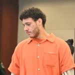 Giovanni Curtis just before his plea Wednesday in Flagler County Circuit Court. (© FlaglerLive)