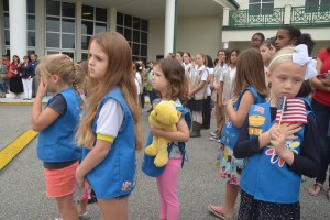 Members of Flagler County Ocean Crest Girl Scouts of America 