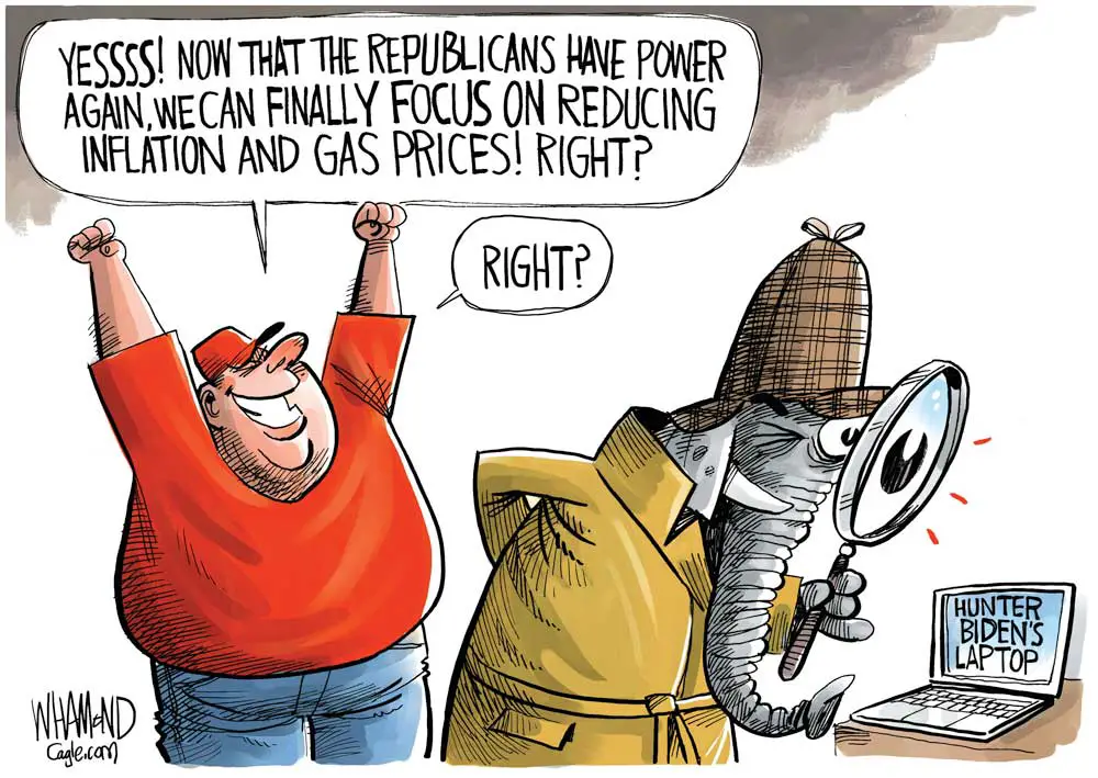 Republican focus by Dave Whamond, Canada, PoliticalCartoons.com