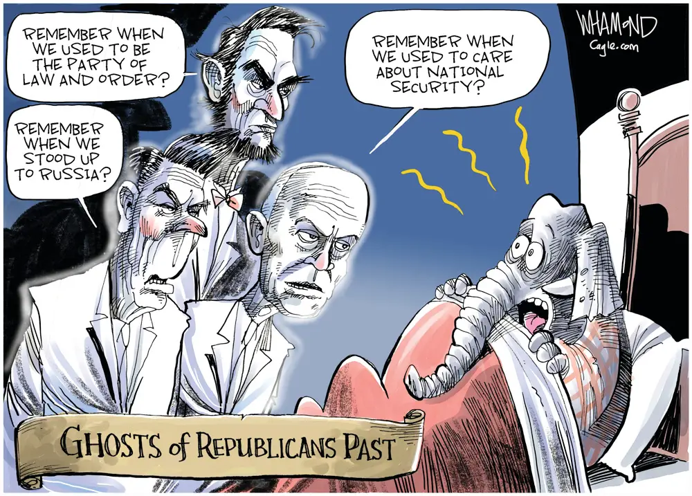 Ghosts of Republicans Past by Dave Whamond, Canada, PoliticalCartoons.com