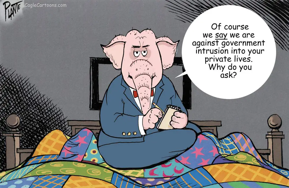 Elephant in the Room by Bruce Plante, PoliticalCartoons.com