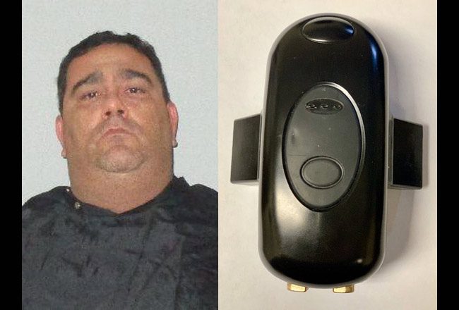 A judge ordered Richard Maloney to wear a GPS tracker like the pone seen here to ensure that he stayed away from his wife's home as he faced a domestic violence charge. When he violated the no-go order, the device triggered an alert, and he was re-arrested.