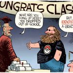 Identify as graduate by Rick McKee, CagleCartoons.com