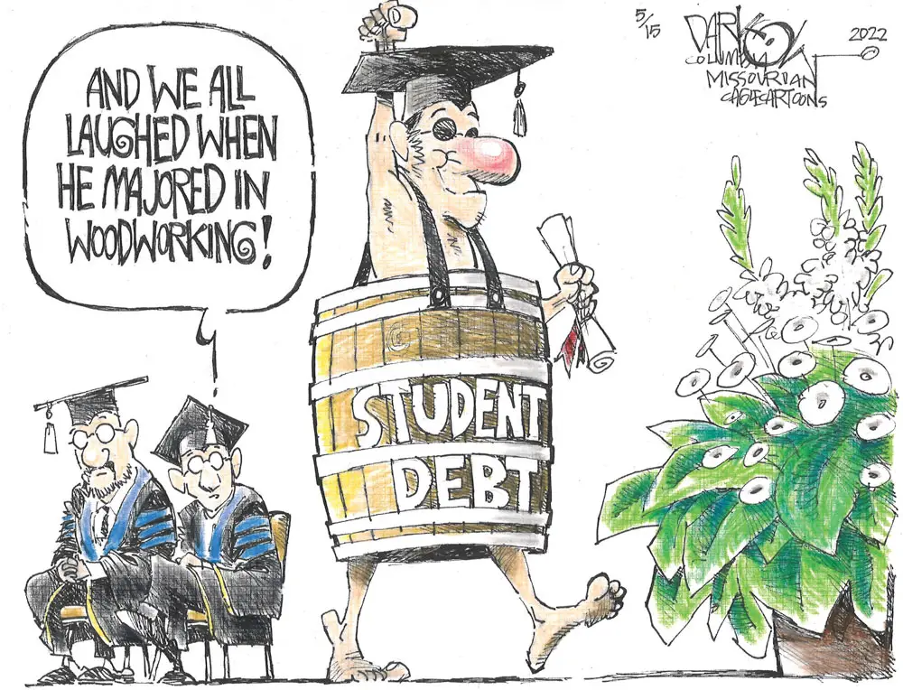 Student debt by John Darkow, Columbia Missourian