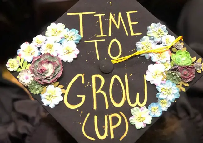 A graduation cap at last year's UCF graduation. Clearly, the university's administration did not follow its students' example. (Facebook)
