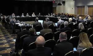 The committee meeting took place in the Grand Ballroom at UCF's Fairwinds Alumni Center.