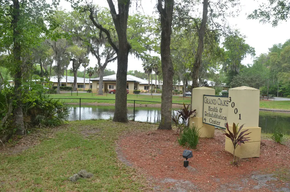 Present arms: Grand Oaks Health and Rehab in Palm Coast. (© FlaglerLive)