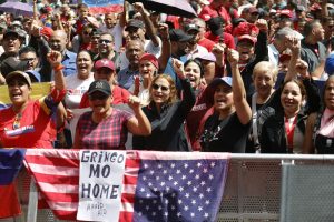 Supporters of Venezuelan President Nicolás Maduro gather during a demonstration in Caracas on Jan, 4, 2026.