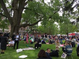 A post-graduation picnic at Grinnell College, an oasis of academic freedom. (© FlaglerLive)