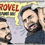 Trump and Vance Command Zelensky to Grovel by Monte Wolverton, Battle Ground, Washington.