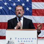 Grover Norquist speaking at a conservative rally in Minnesota in 2013. (Fibonacci Blue/Flickr)