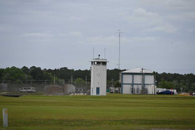 One of the prison's guard towers. (© FlaglerLive)