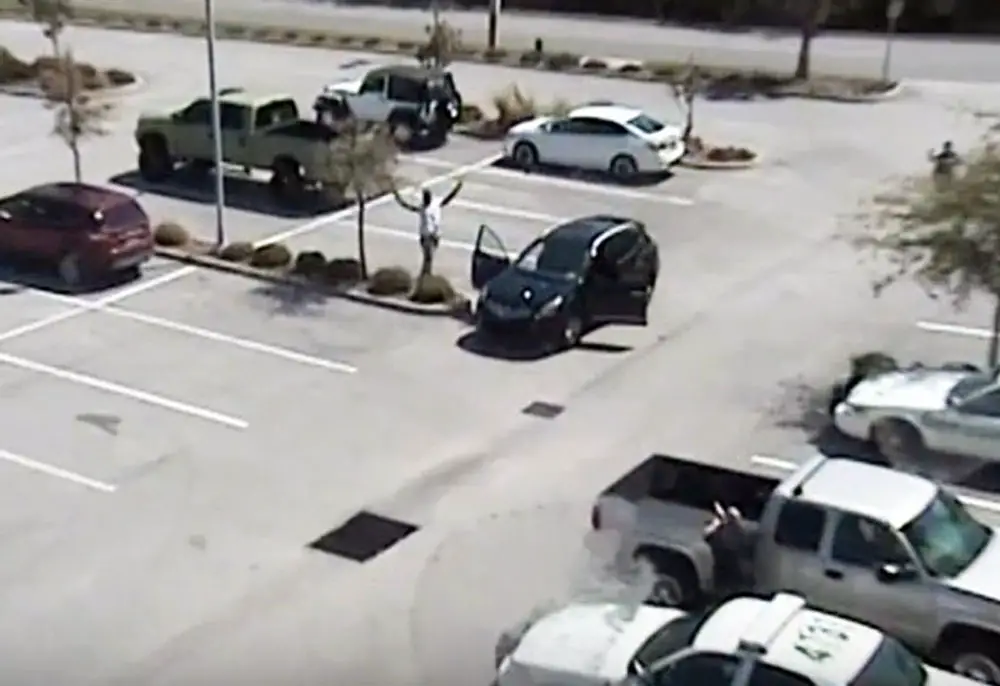 A suicide-by-cop situation in the parking lot of the Flagler County courthouse in march 2017, one of several standoffs with armed or seemingly armed individuals that sheriff's deputies resolved peacefully. 