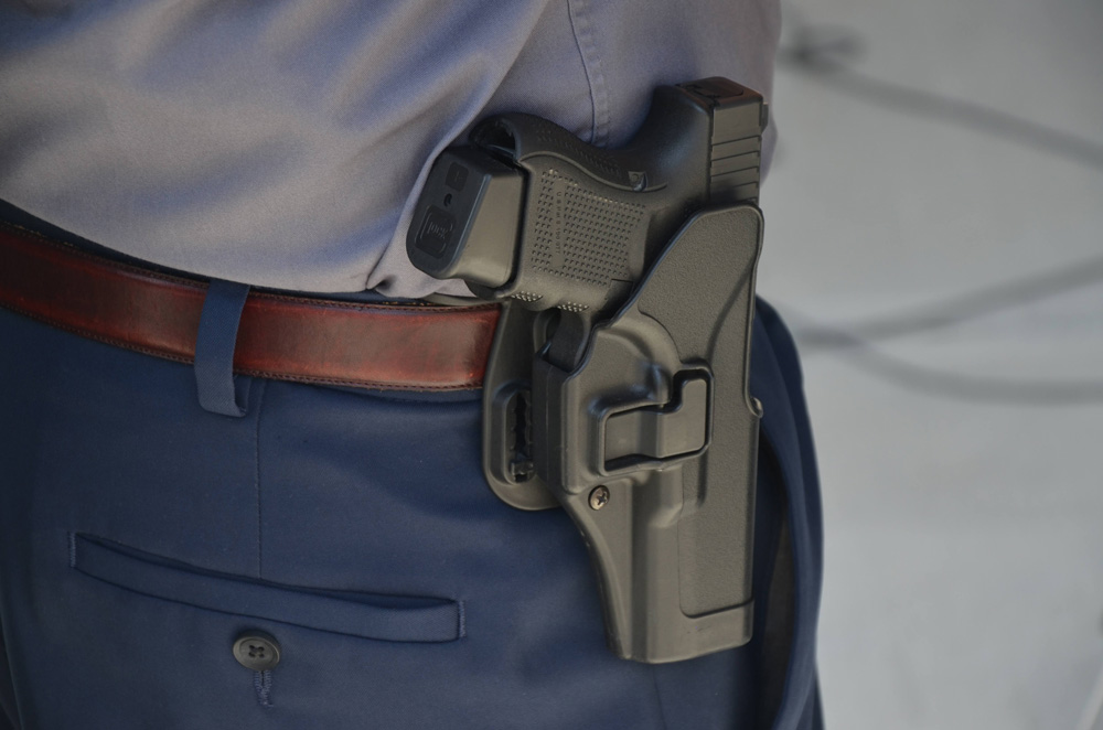 Concealed or not, they're not bannable. (© FlaglerLive)