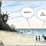 Planet of the Gun Nuts by Christopher Weyant, The Boston Globe