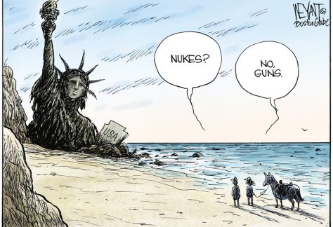 Planet of the Gun Nuts by Christopher Weyant, The Boston Globe