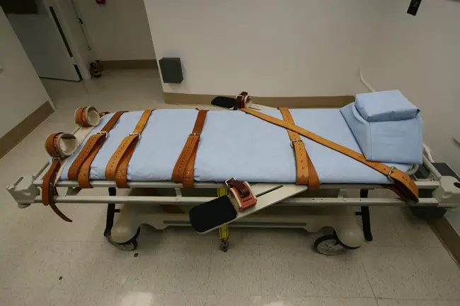 So-called 'Gurney B' at Florida's state prison, used in lethal-injection killings of death row inmates. (Department of Corrections)