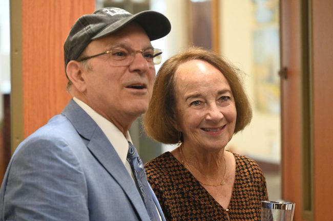 Al Hadeed and Barbara Revels, who served eight years as County Commissioner from 2008 to 2016, all on Hadeed's watch. (© FlaglerLive)