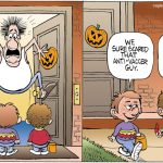 Halloween trick by Bruce Plante, PoliticalCartoons.com