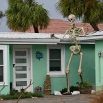 A Halloween-decorated property in Flagler Beach. (© FlaglerLive)
