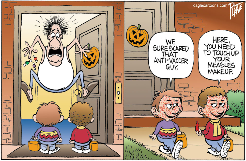 Halloween trick by Bruce Plante, PoliticalCartoons.com