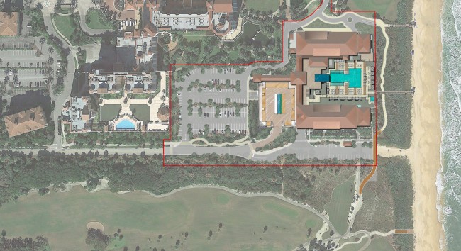 Proposed hotel site. Click on the image for larger view.