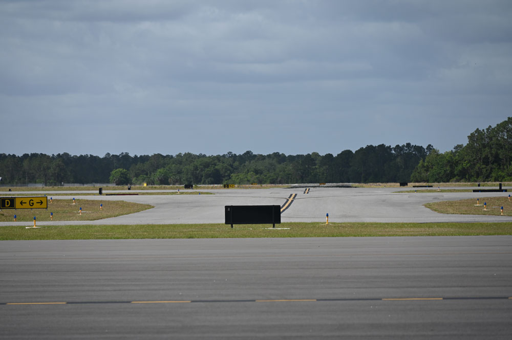 The airport has 138 acres of developable property on its south side, where a St. Augustine company plans to build a 52,000-square-foot complex of hangars and lease them to aviation-related companies. (© FlaglerLive)