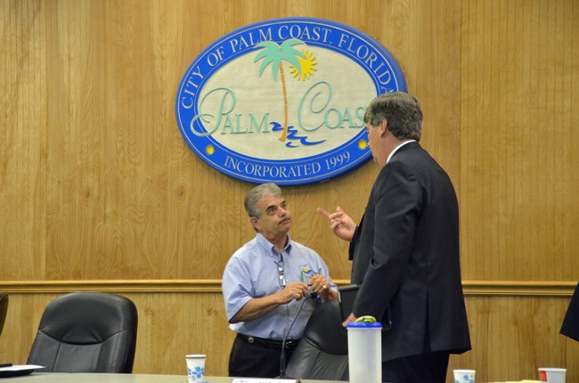 george hanns palm coast city manager jim landon water airport