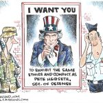 Hegseth Sec of defense by Dave Granlund, PoliticalCartoons.com