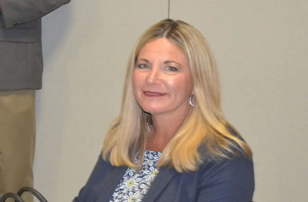 Heidi Petito, Flagler County's latest interim administrator, but the first woman to fill that role in the county's history. In Flagler's city or county governments, only Flagler Beach has had a woman at the help in the past. (© FlaglerLive)