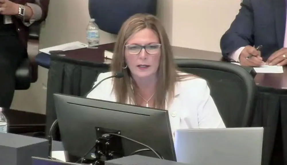 County Administrator Heidi Petito tried to defend her budget today. Some of the commissioners want it to subsidize the budgets of the sheriff, of the clerk of court and other constitutional officers. 