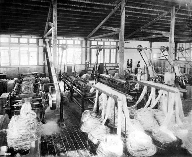 A hemp factory in Saint James City, Lee County, Florida, sometime in the 1910s. (Florida Memory)