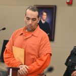 Kristopher Henriqson in court today. (© FlaglerLive)