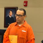 Kristopher Henriqson in court today. (© FlaglerLive)