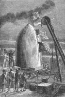 One of Henri de Montaut's illustrations for Jules Verne's From Earth to the Moon.