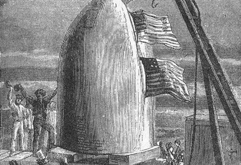 One of Henri de Montaut's illustrations for Jules Verne's From Earth to the Moon.