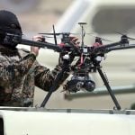 A Hezbollah drone drill. (Wikimedia Commons)