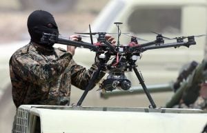 A Hezbollah drone drill. (Wikimedia Commons)