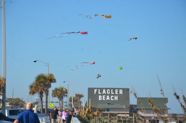 If Hitchcock had shot 'The Birds' in Flagler Beach. The scene there Saturday afternoon. Click on the image for larger view. (© FlaglerLive)