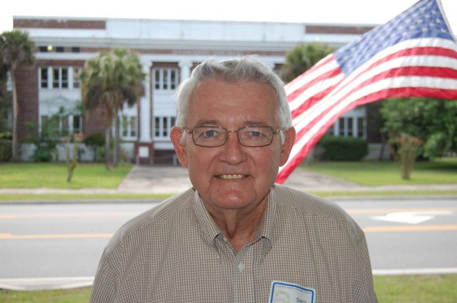 Sisco Deen outside Holden House in Bunnell in 2010. (© FlaglerLive)