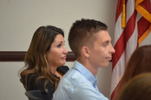 Palm Coast Mayor Milissa Holland and Council member Nick Klufas have been increasingly critical of the manager. (© FlaglerLive)