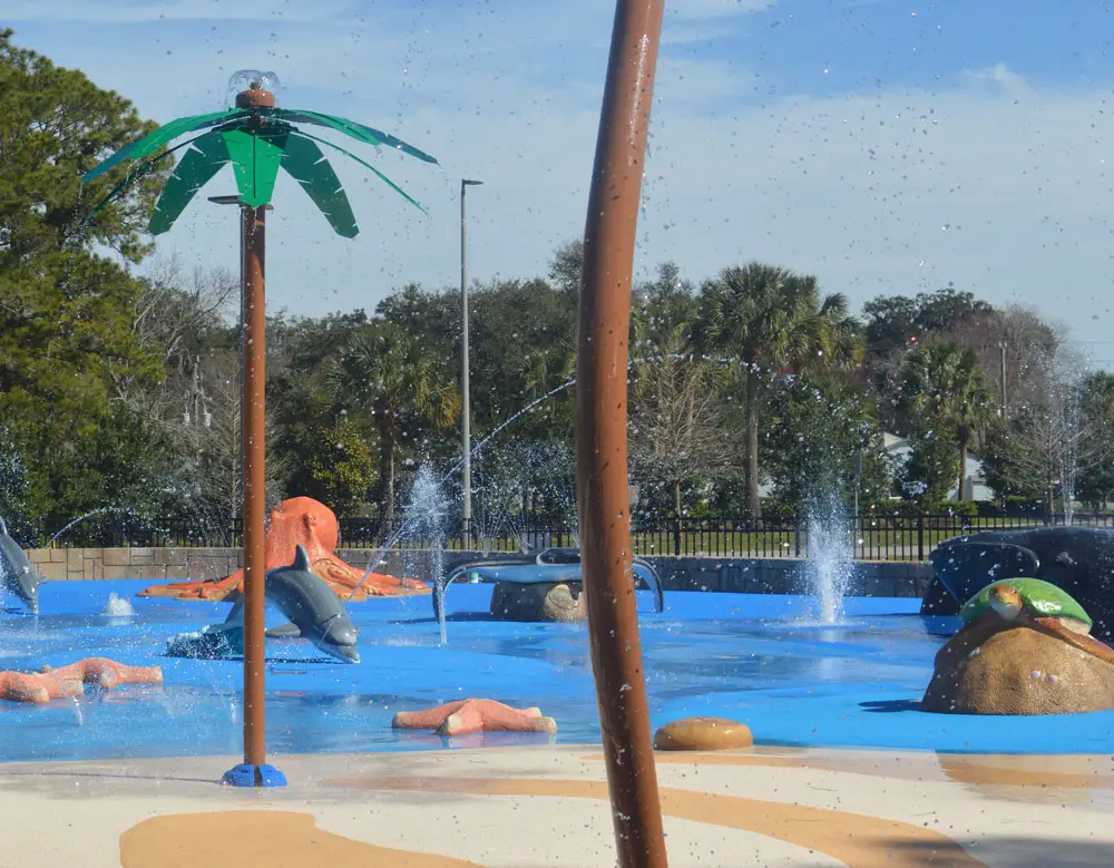 The new splash pad at Holland Park. (Palm Coast)
