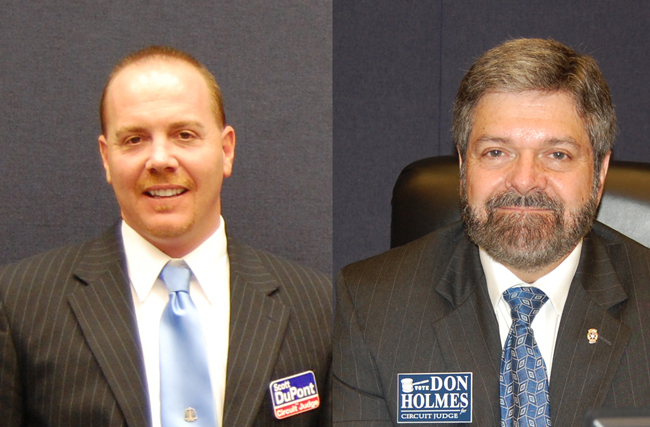 Scott DuPont and Don Holmes 7th judicial circuit court race flagler putnam st johns volusia counties florida