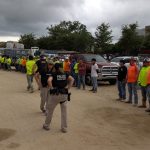 An image of the College Town raid and arrests by Immigration and Customs Enforcement, posted on a Homeland Security Department social media site.