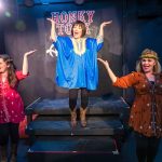 Three women pursue their dreams of country music stardom in City Repertory Theatre’s production of the jukebox musical “Honky Tonk Angels.” The play features, from left: Chelsea Jo Conard, Michele O’Neil and Robin Neill-Kitaif. (© Mike Kitaif)